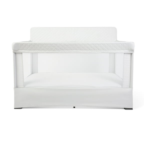 Baby Delight Lunaire Full Size Mesh Baby Crib & Playard, Driftwood Grey