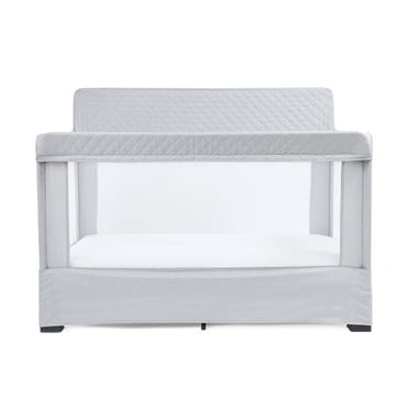 Baby Delight Lunaire Full-Size Mesh Infant Crib & Playard, Pebble Grey