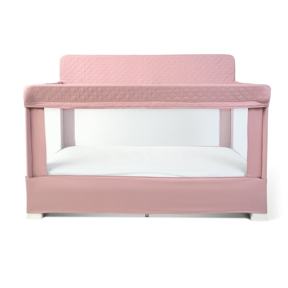 Baby Delight Lunaire Full Size Mesh Infant Infant Crib & Playard, Organic Rose