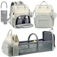 thumbnail image 1 of Baby Diaper Bag Backpack, Large Baby Bag with Bottle Holder, Stylish Diaper Backpacks for Travel, 1 of 7