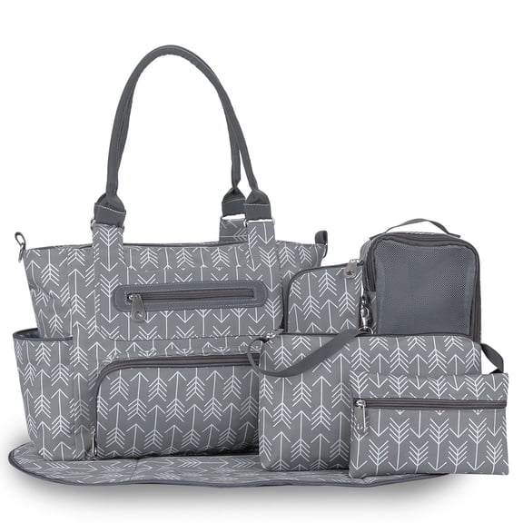 Baby Diaper Bag Backpack Set - Includes Changing Pad, Pacifier Case & Stroller Straps,Large Travel Tote for Girl or Boy, Complete Newborn Essentials Gift Set