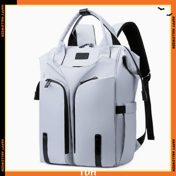 Baby Diaper Bag Backpack, Waterptoof Large Multifunctional Travel Bag with Extra Durable Fabric Grey