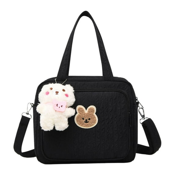 Baby Diaper Bag Tote, Cute Mommy Nappy Crossbody Travel Tote, Multifunctional Storage Bag for Mom and Dad (No Accessories Included)