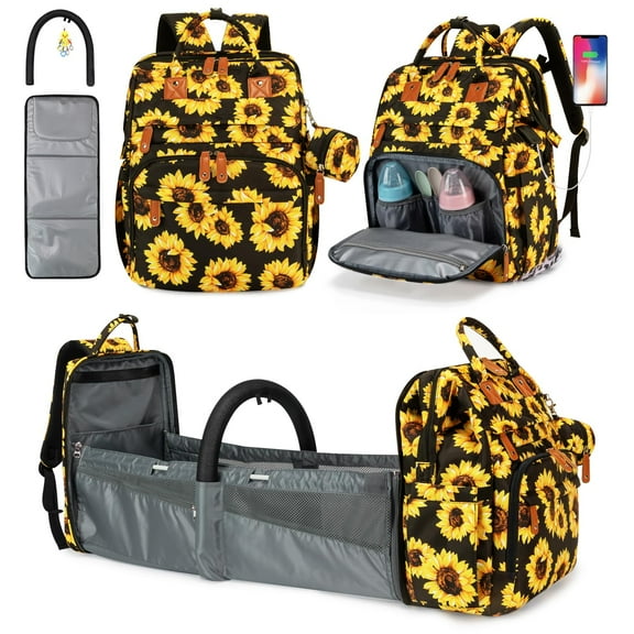 Diaper Bag Backpack with Detachable Changing Station, Large Capacity Baby Diaper Bags for Boys & Girls, Baby Registry Search Stuff & Shower