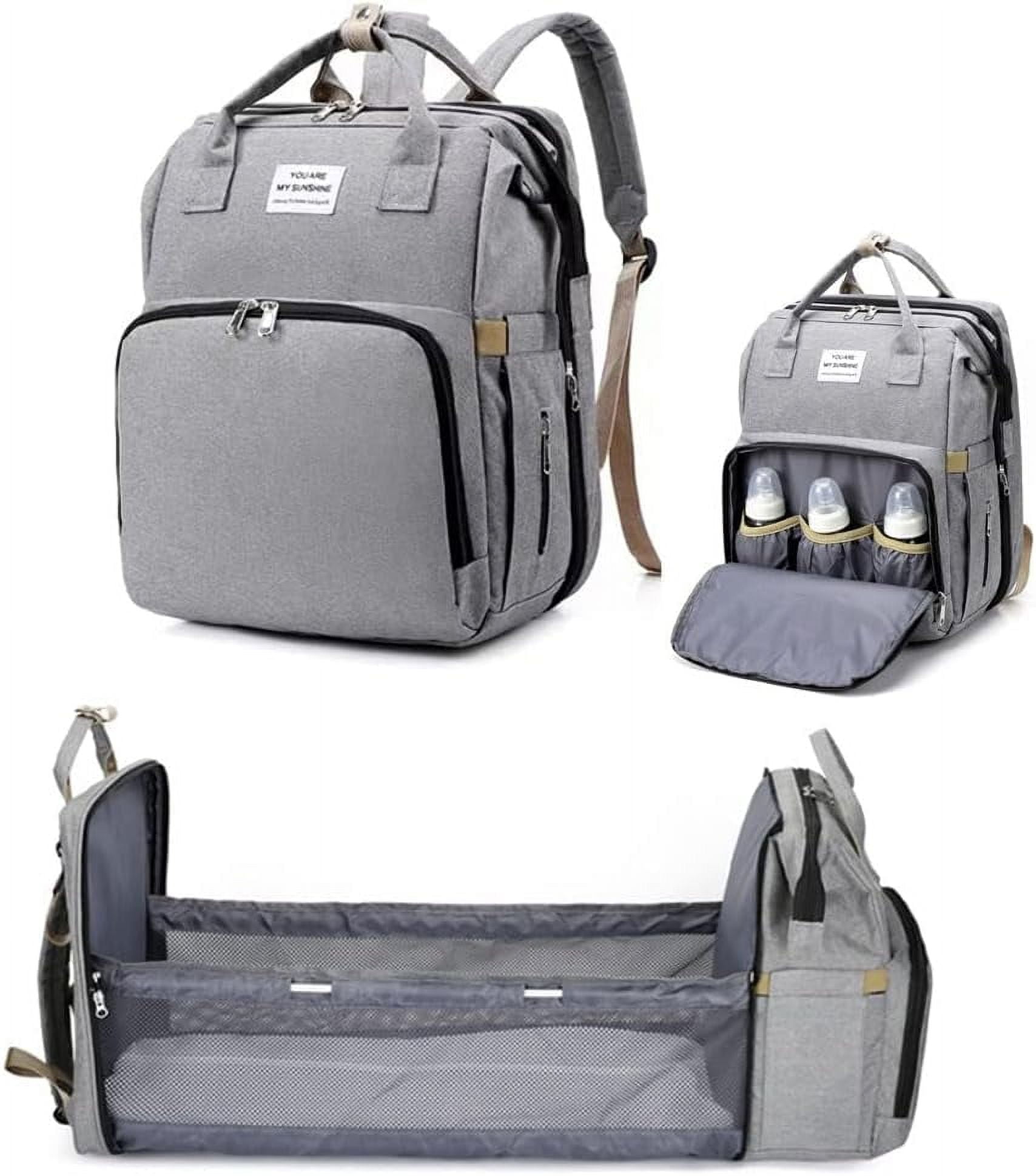 Baby Diaper Bags with Changing Station, Diaper Bag Backpack for Moms Dads with USB Charging Port, Baby Shower Gifts, Large Capacity diaper backpack
