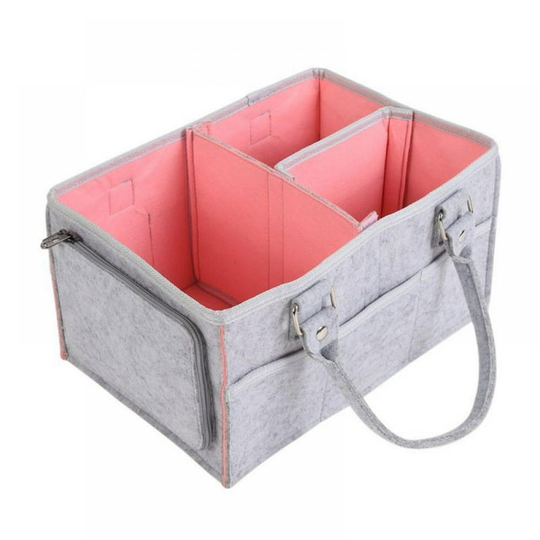 Baby Diaper Caddy Organizer for Boy or Girl Large Nursery Storage Bin Basket  Portable Holder Tote Bag for Changing Table and Car Baby Shower Gift  Newborn Essentials Stuff Registry Must Haves Item 