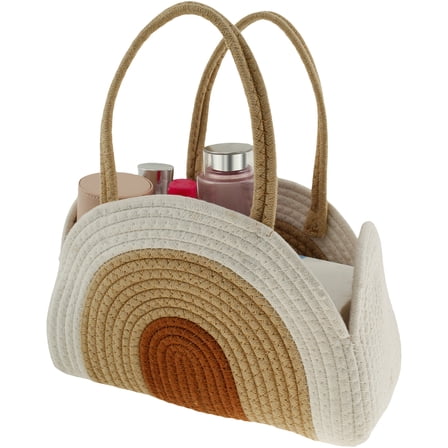 Baby Diaper Caddy Organizer Large Capacity Baby Diaper Caddy Basket Multifunctional Baby Shower Basket Portable Baby Diaper Organizer with Handle for Home Car