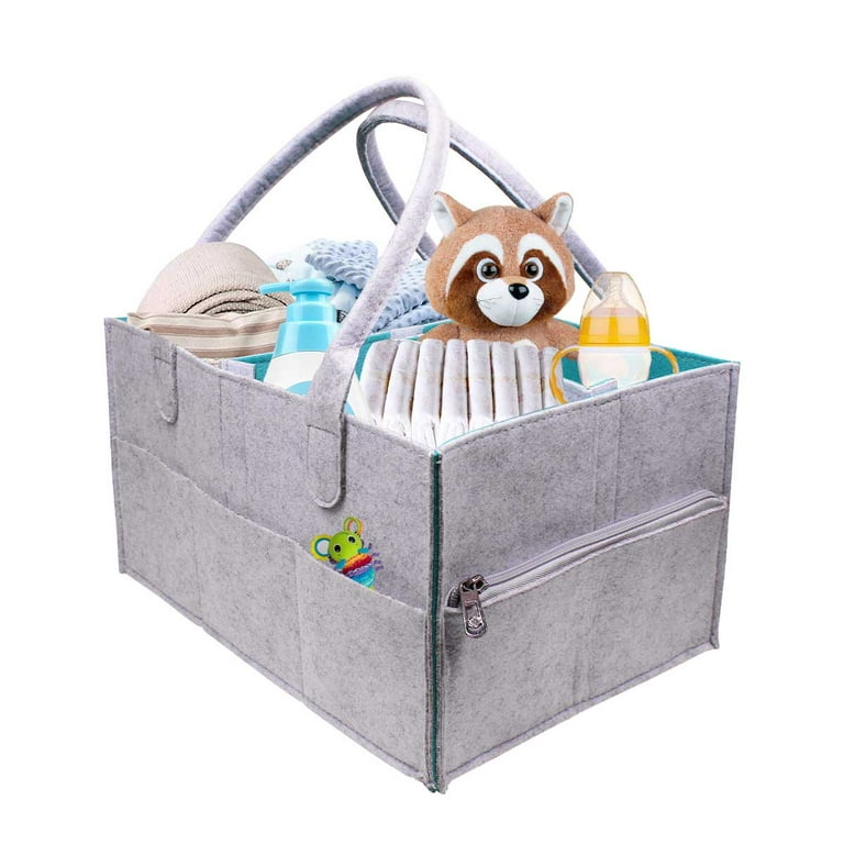 Baby Diaper Caddy Organizer Large Organizer Tote Basket for Boys