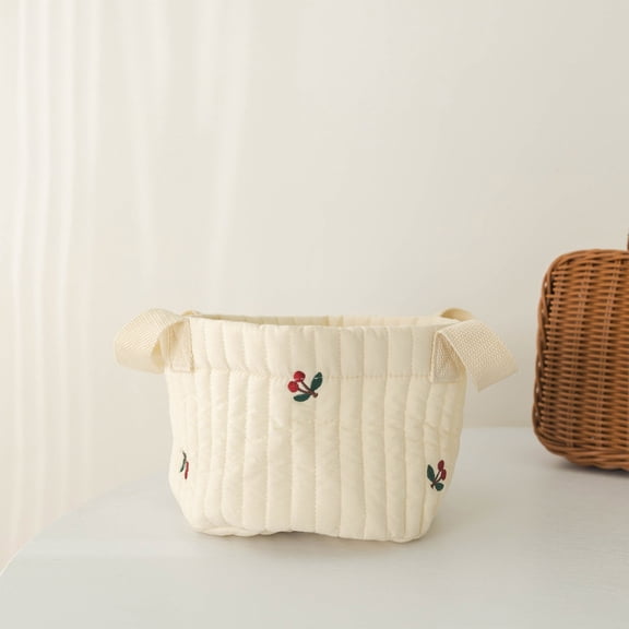 Baby Diaper, Clothes, And Toy Storage Bag/ Cotton Basket Baby Laundry Blanket Basket Toy Basket With Handle Storage Comforter Cushions Baby Laundry Basket Blanket Basket Nursery
