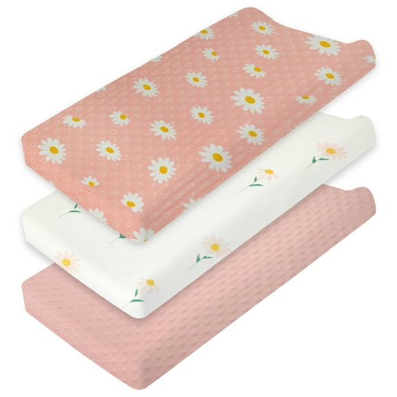 Baby Diaper Pad Cover Comfortable Pretty Changing Table Sheet Set Soft Flexible Baby Changing Pad Cover Kit for Little Girls