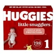 thumbnail image 1 of Baby Diapers Size 1, 198 Ct, Huggies Little Snugglers Newborn Diapers, 1 of 4