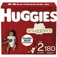 thumbnail image 1 of Baby Diapers Size 2, 180 Ct, Huggies Little Snugglers, 1 of 4