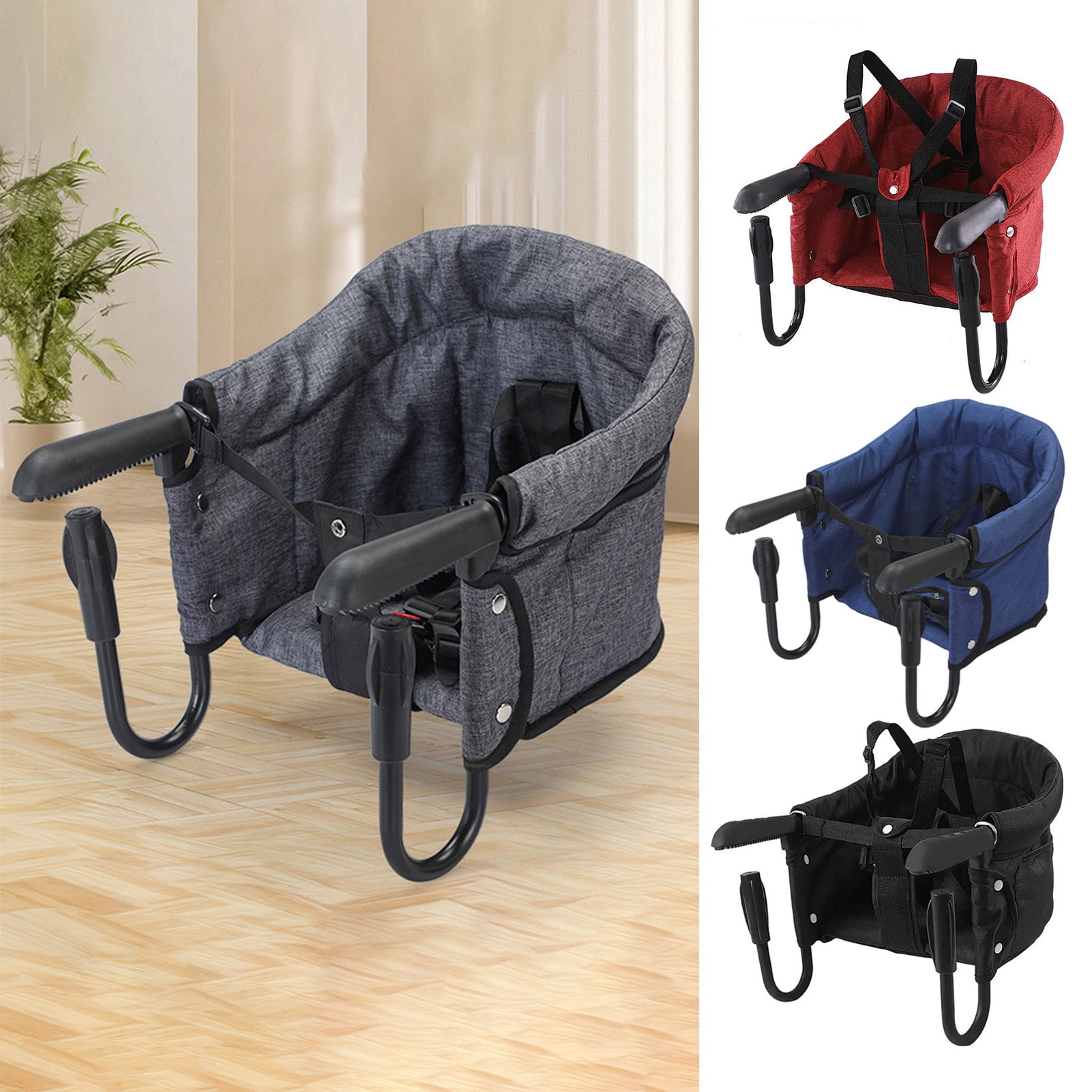 Baby Dining Table Chair Foldable Waterproof Oxford Cloth 5Point Safety