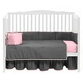 thumbnail image 1 of Baby Doll Bedding Modern Hotel Two Tone Dust Ruffle/Crib Skirt, 1 of 7