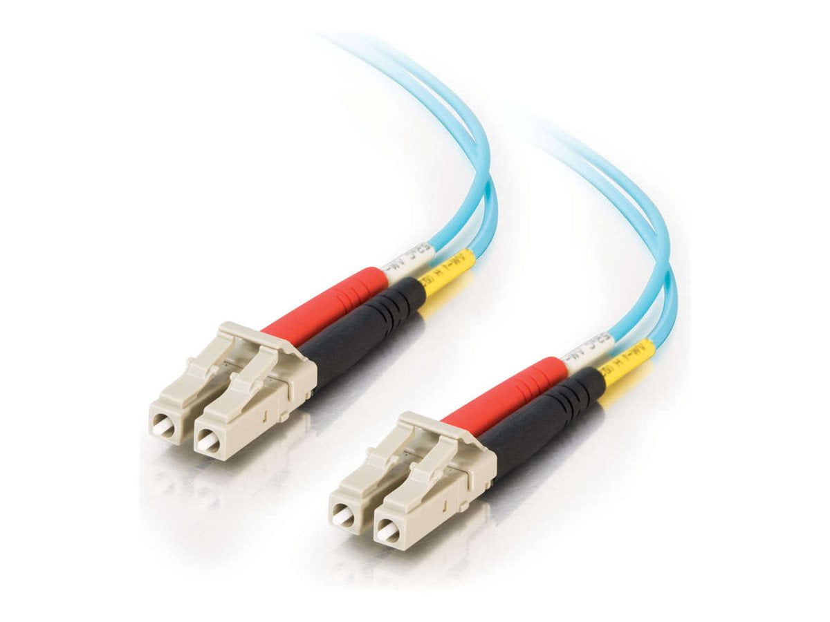 C2G 2m LC-LC 10Gb 50/125 Duplex Multimode OM3 Fiber Cable - Aqua - 6ft - patch cable - 6.6 ft - aqua