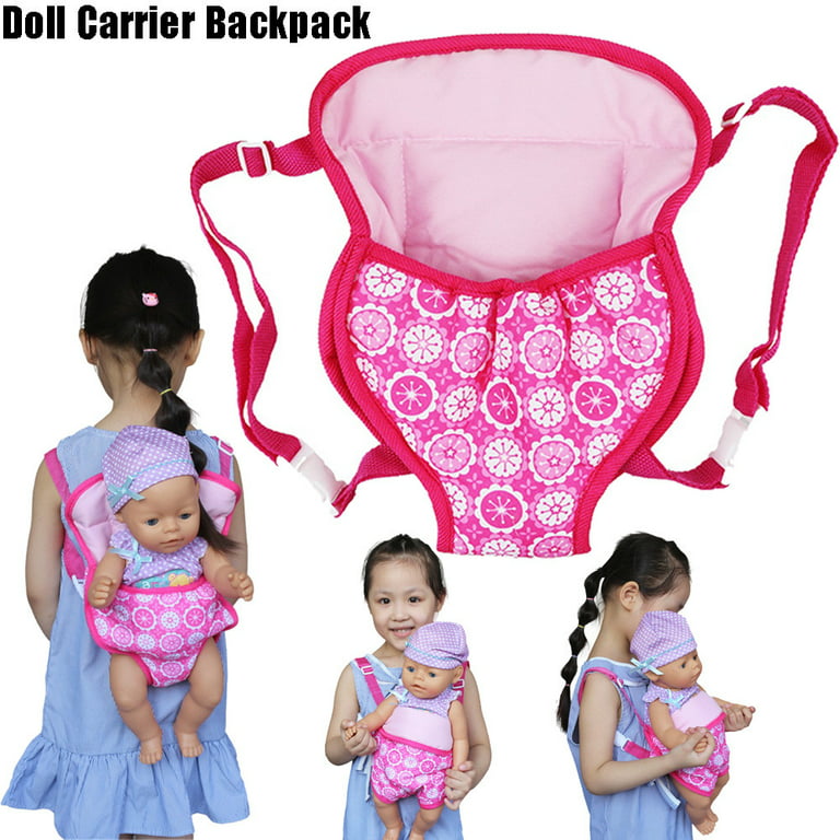 Baby Doll Carrier Backpack Doll Accessories Front/Back Carrier