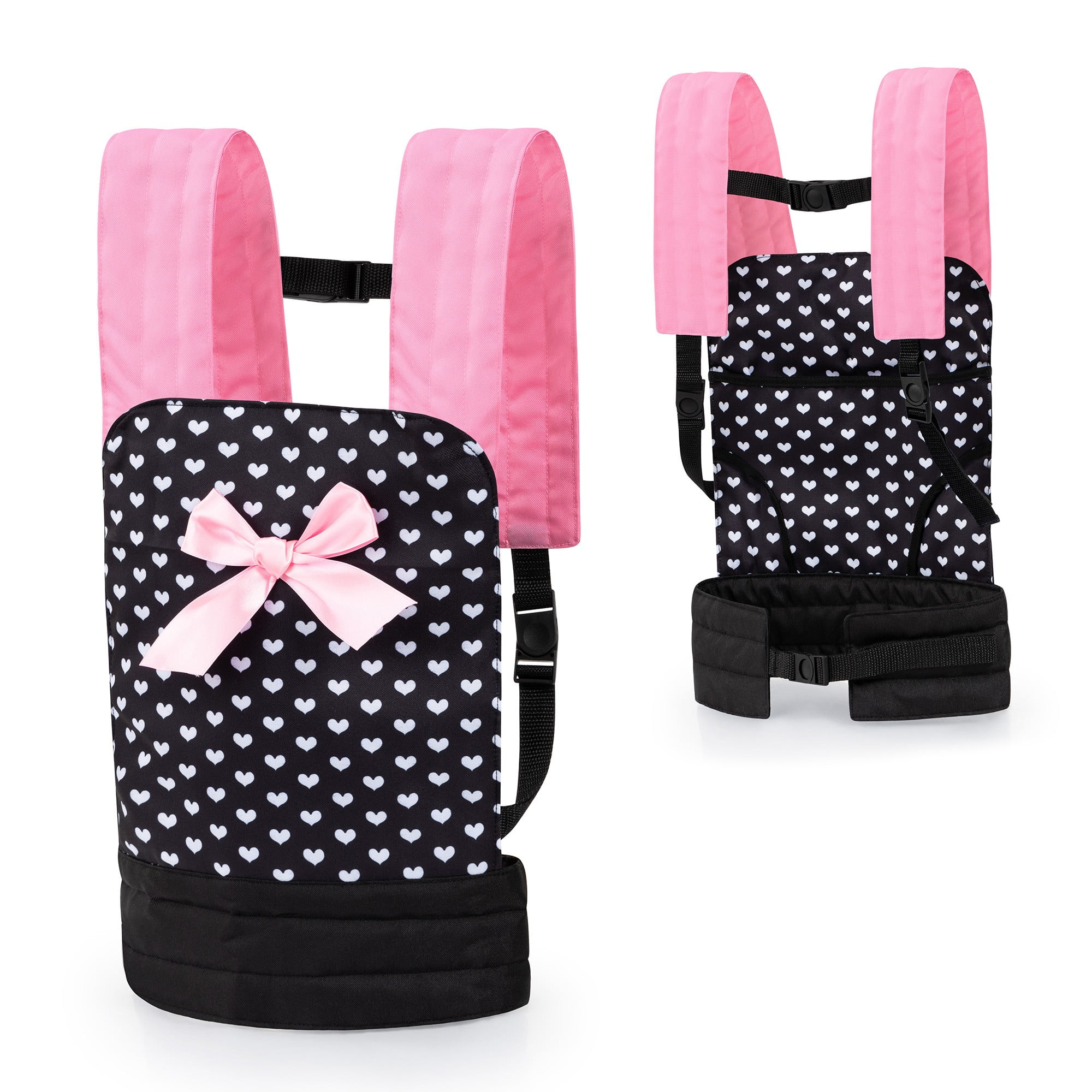 pink & spot doll carrier