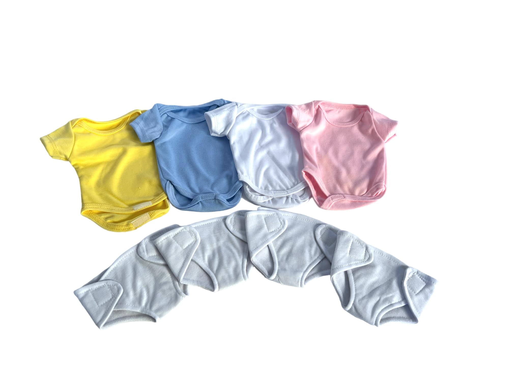 Ann Lauren Dolls Baby Doll Play Set - 4 Pack Rompers with Diapers for ...