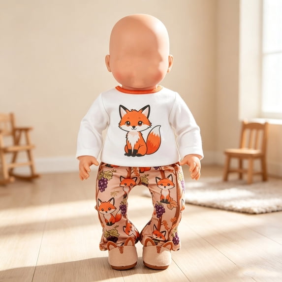 Baby Doll Clothes Accessories Set - Soft Fabric Easily Wear Fit for 18 Inch Dolls - for Pretend Play & Photography
