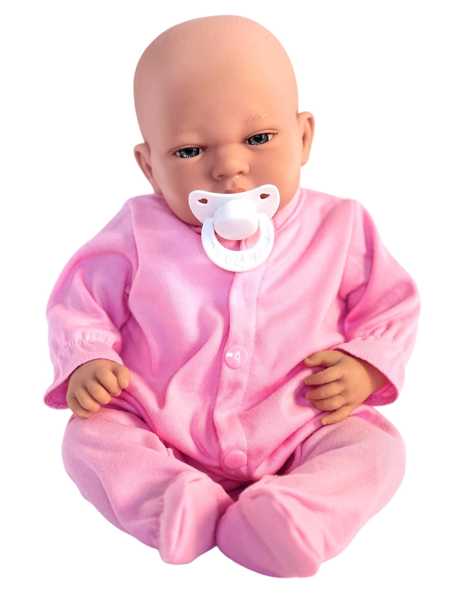 Baby Doll Clothes- Pink Romper with Long Sleeves Fits 15-18 Inch Baby ...