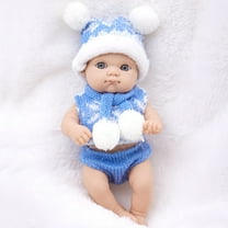 Baby Doll Deals! FNYOXU Realistic Baby Dolls, Enamel Doll, 7-inch Mini, Colorful Child's Toy (Ages 3 )