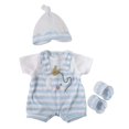 thumbnail image 1 of Baby Doll Outfit Shorts, Blue & White, 1 of 1