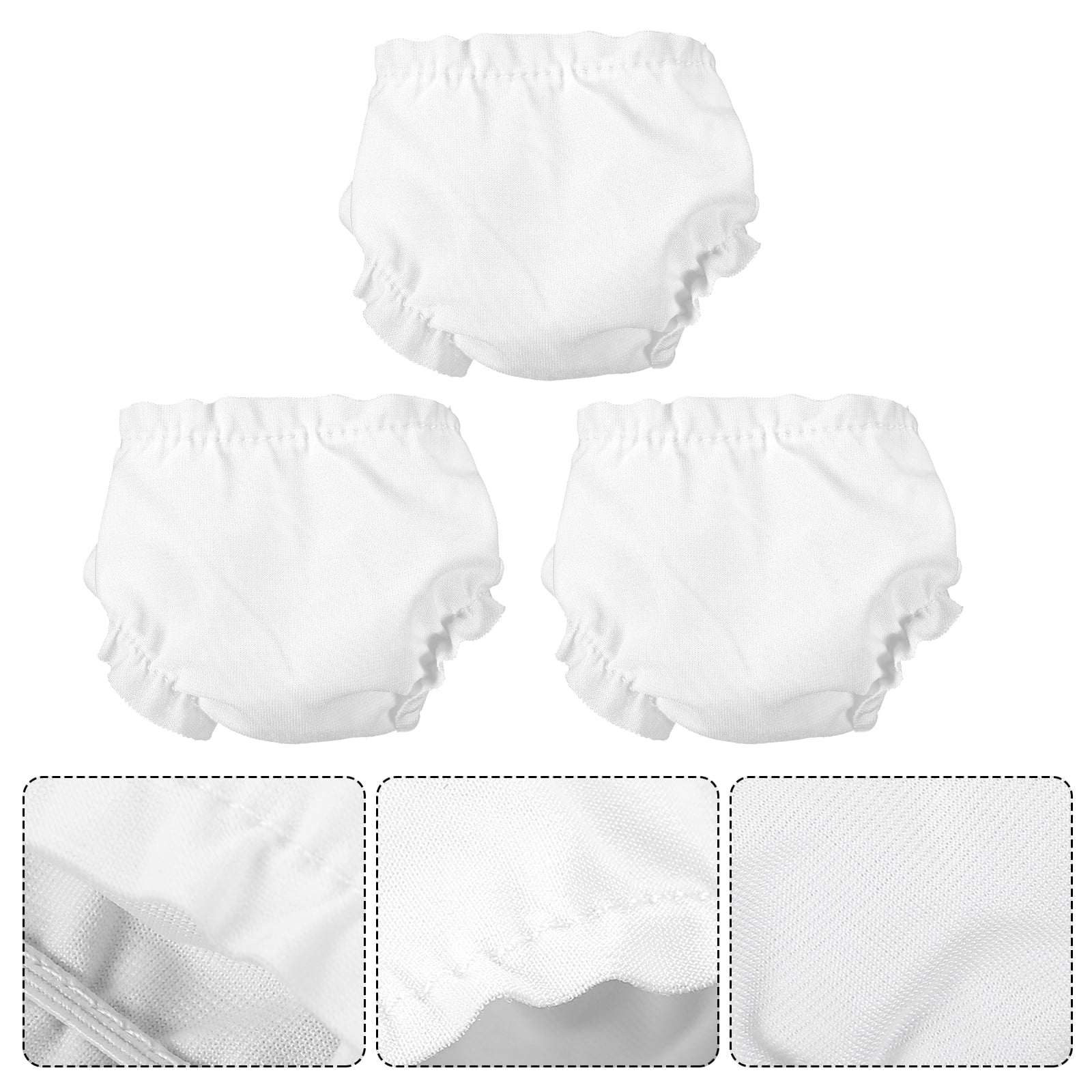 FRCOLOR Newborn Baby Doll Clothes Underwear For Dolls 12pcs