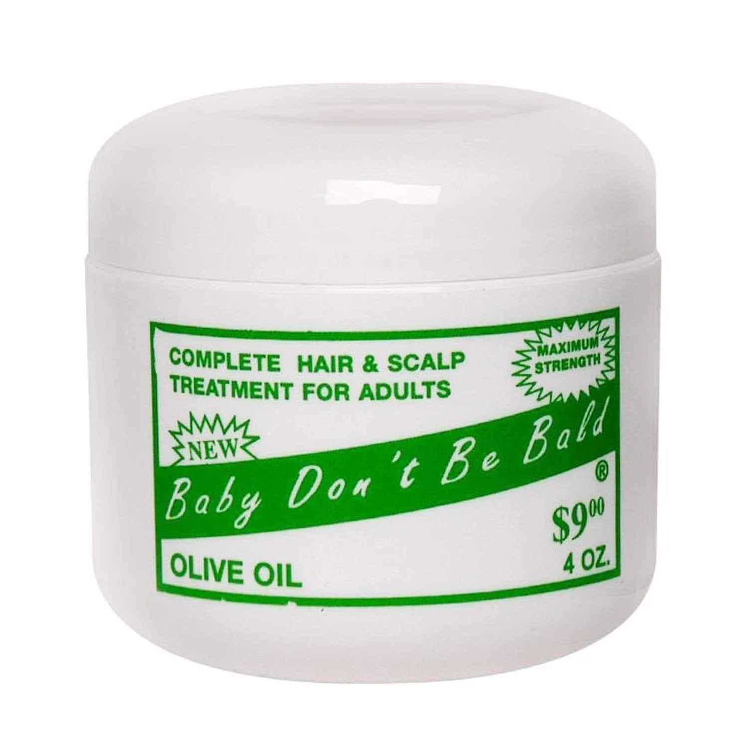 Baby Don't Be Bald Complete Scalp Nourishment For Adults Maximum Strength 4 Oz.,Pack of 3