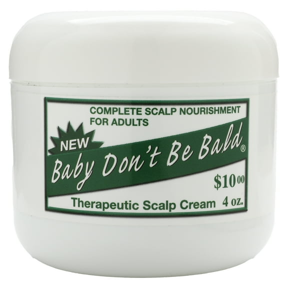 Baby Don't Be Bald Complete Scalp Nourishment For Adults Therapeutic Scalp Cream, 4 Oz.