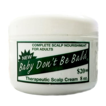 Baby Don't Be Bald Complete Scalp Nourishment For Adults Therapeutic Scalp Cream, 8 Oz., Pack of 2