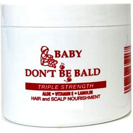 Baby Don't Be Bald TRIPLE STRENGTH Hair and Scalp Nourishment-4oz "MANGO SIX B&M"