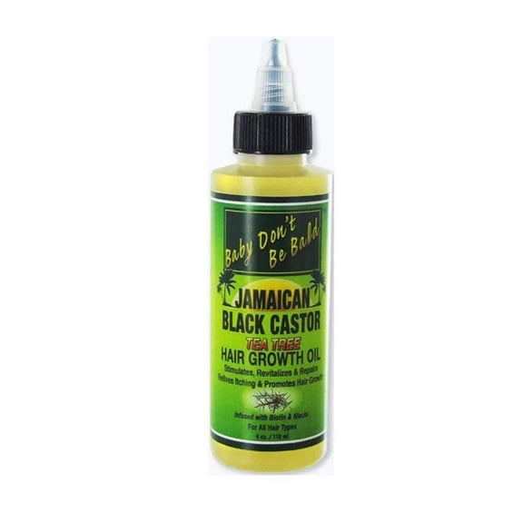 Baby Dont Be Bald Jamaican Black Castor Hair Growth Oil, Tea Tree, 4 Oz.