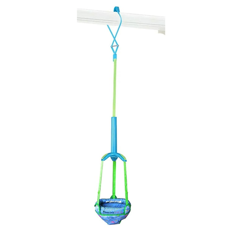 Baby Door Jumper Bouncer Adjustable Strap Safety Swing Wall Hanging for 6 24 Months Unisex Infant Toddler Blue Walmart