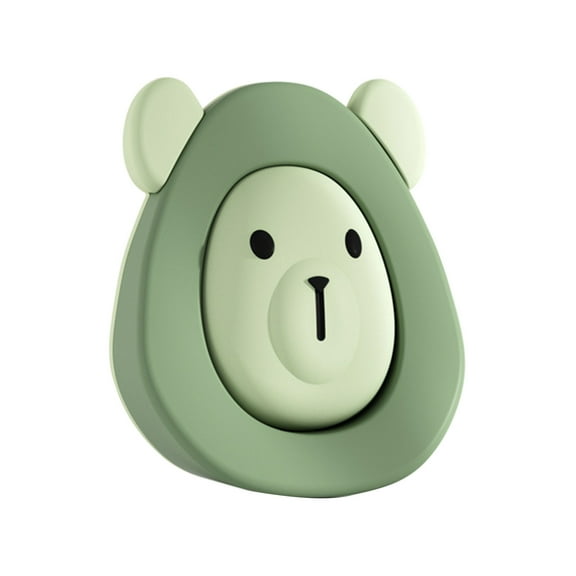 Baby Door Stopper Wall Protector Adhesive Silicone Door Knob Bumpers Silencers for Wall Reusable Cartoon Bear Door