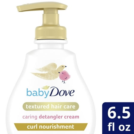 Baby Dove Curl Nourishment Curly Hair Conditioner Detangling Cream, 6.5 oz