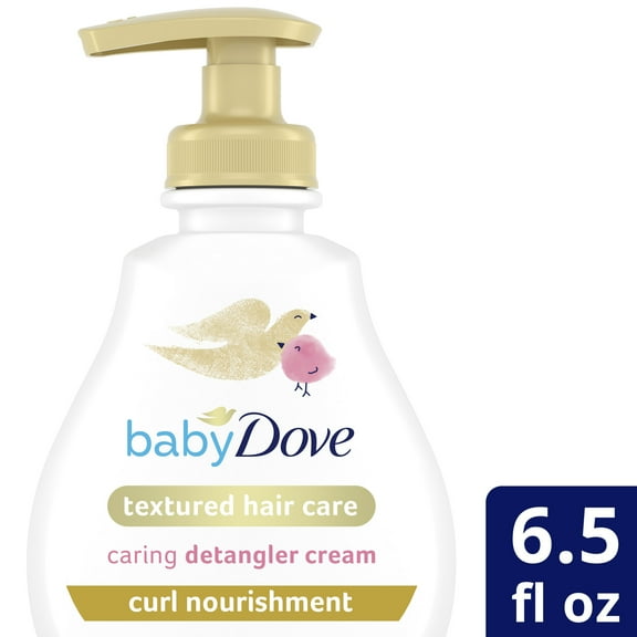 Baby Dove Curl Nourishment Curly Hair Conditioner Detangling Cream, 6.5 oz