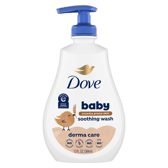 Baby Dove Derma Care Skin Care with Colloidal Oatmeal Soothing Wash Suitable for eczema prone skin, 13 fl oz