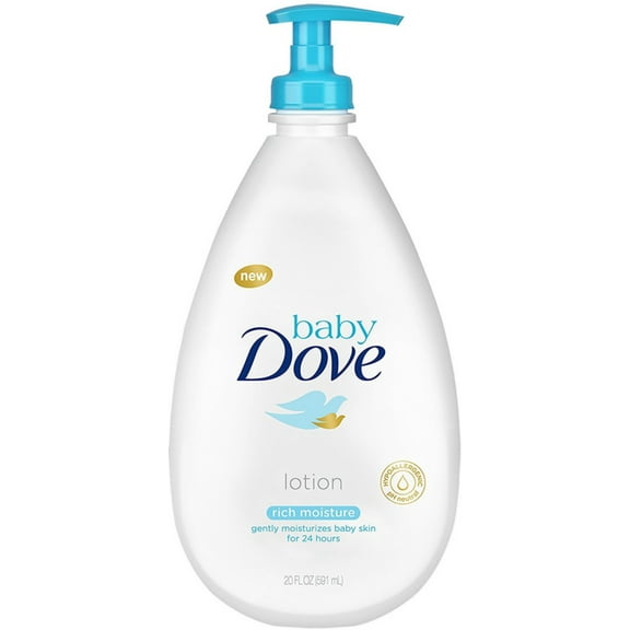Baby Dove Lotion, Rich Moisture 20 oz (Pack of 2)