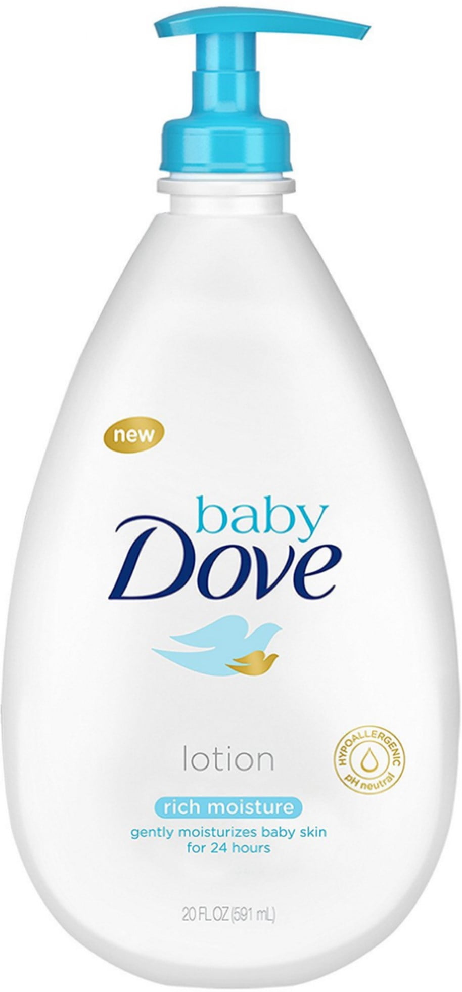 Baby Dove Lotion, Rich Moisture 20 oz (Pack of 3)