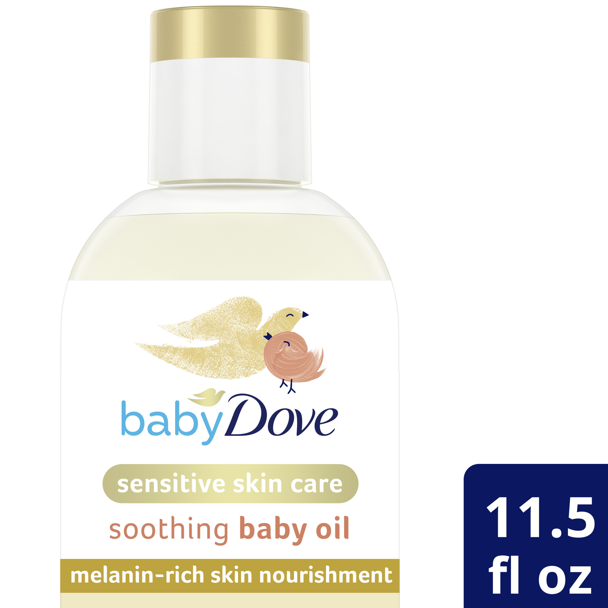 Baby Dove Melanin-Rich Skin Nourishment Baby Oil, 11.5 oz - image 1 of 2