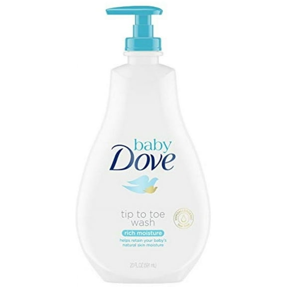 Baby Dove Rich Moisture Tip to Toe Wash, 20 oz 1 ea (Pack of 3)