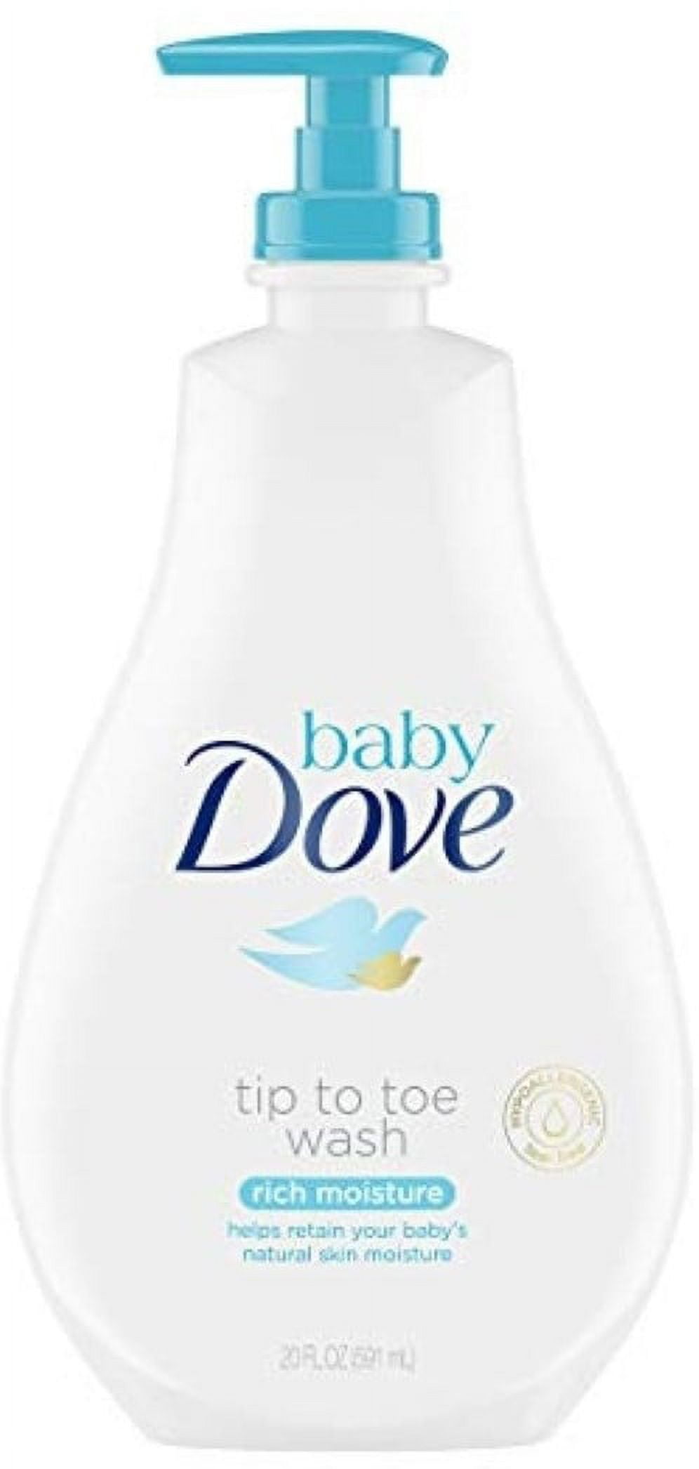 Baby Dove Rich Moisture Tip to Toe Wash, 20 oz 1 ea (Pack of 4)
