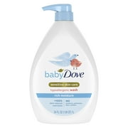 Baby Dove Sensitive Liquid Body Wash Rich Moisture, Delicate Scent, Hypoallergenic, 34 oz