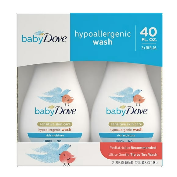 Baby Dove Sensitive Skin Care Rich Moisture Baby Wash, 20 oz./2 pk.