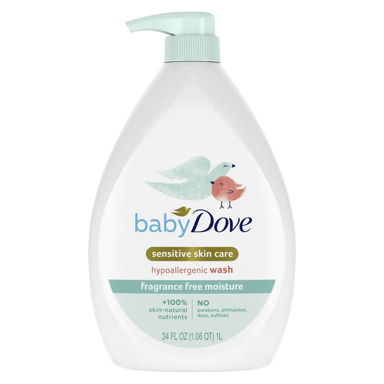 Baby Dove Sensitive Skincare Liquid Body Wash 34 oz