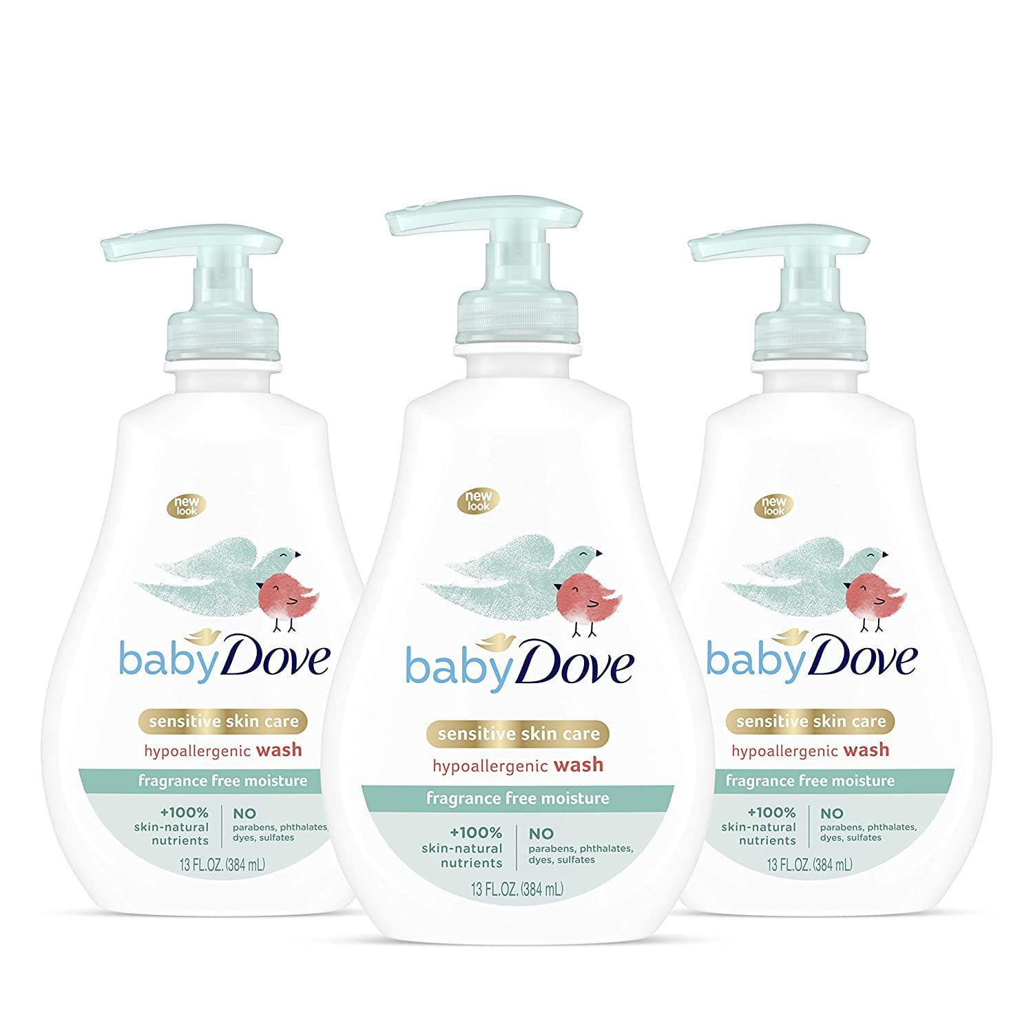 Dove Baby Tip To Toe Body Wash, Sensitive Moisture, 13 Oz, 2 Pack