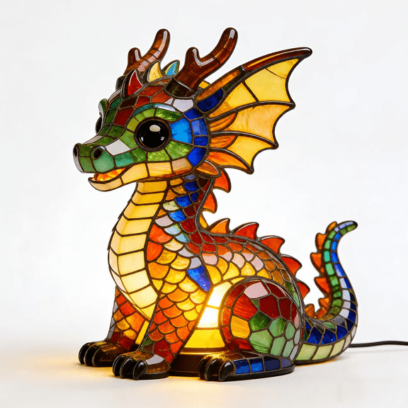 Baby Dragon Fantasy LED Night Light, Artistic Mysterious Ambience Decor