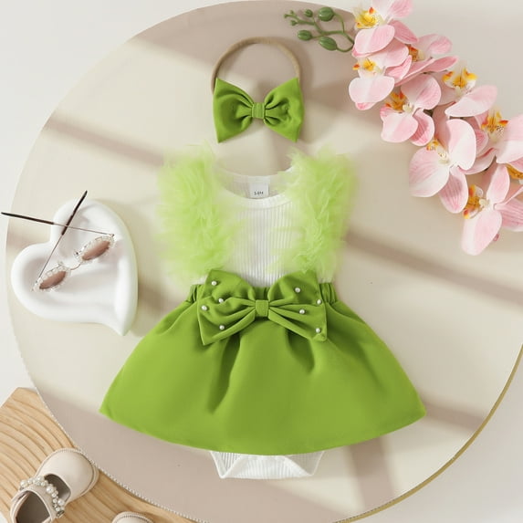 Baby Dress Cute Pattern Embroider Tulle Romper Long Sleeve Bodysuit Toddler Girl Clothes Baby Girl Outfit for Girls 3-6 Months