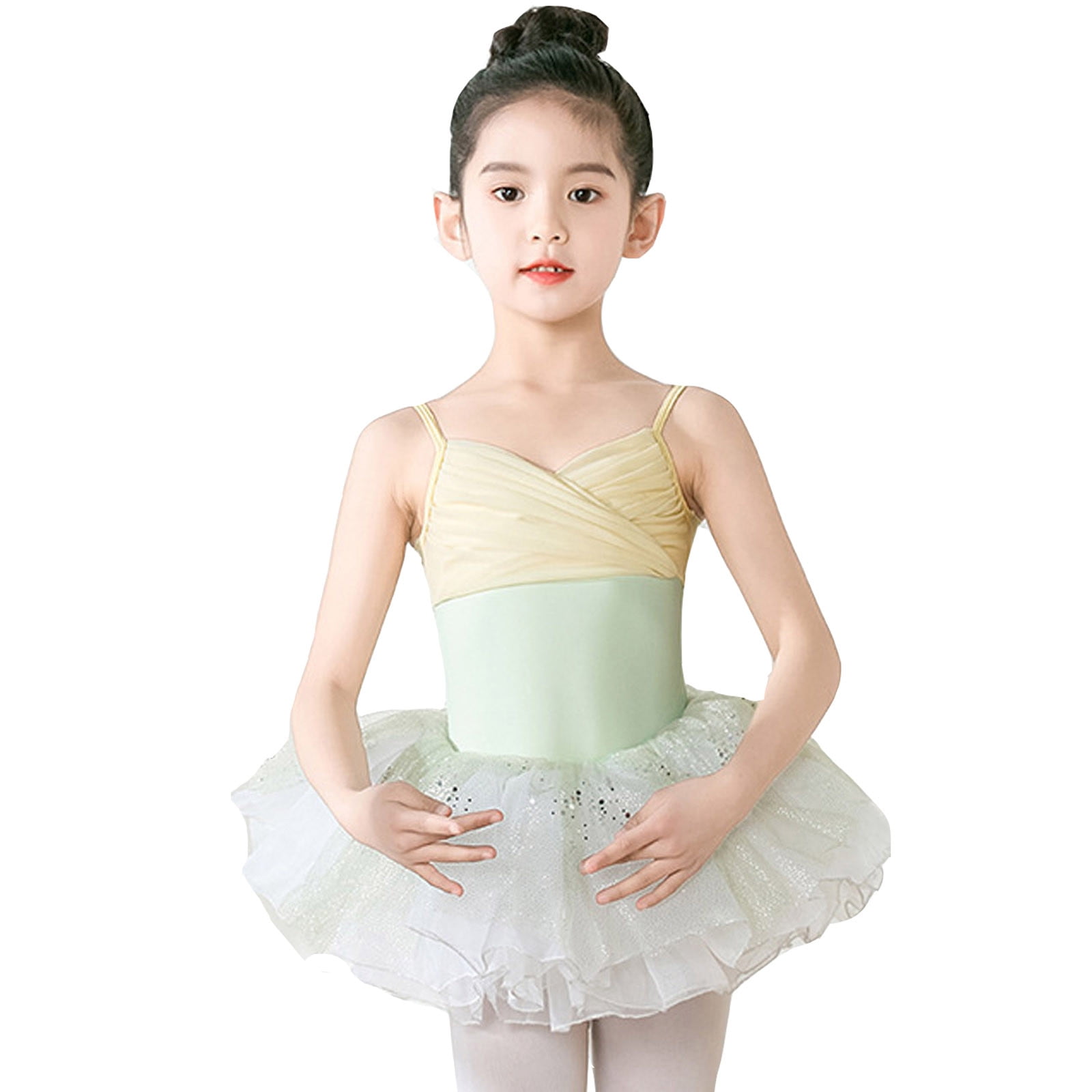 MdnMd Ballerina Outfits Toddler Girls Ballet Tutu Leotard Dance Glitter