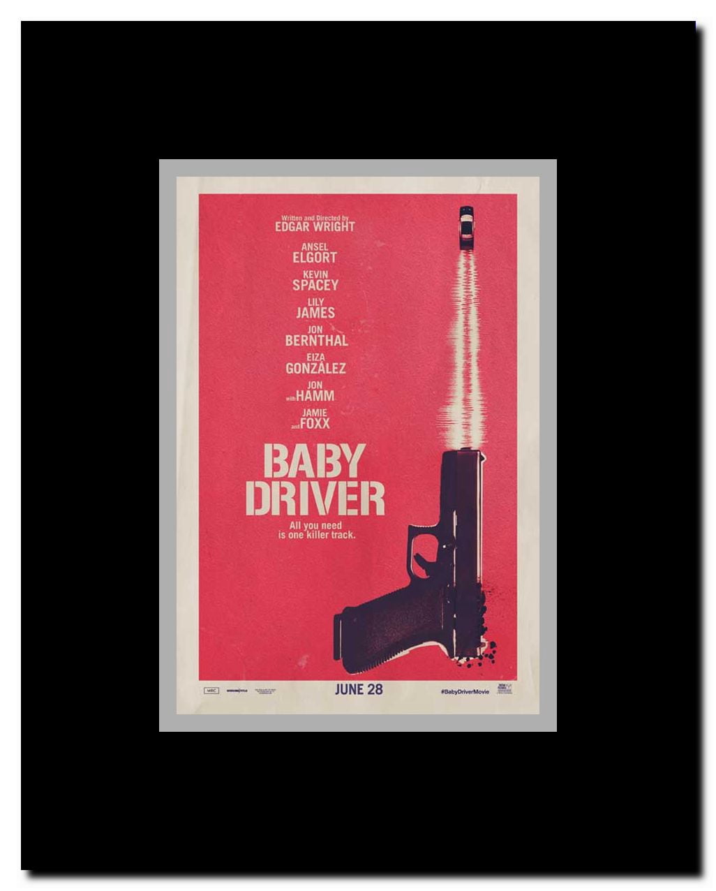 Baby Driver Framed Movie Poster